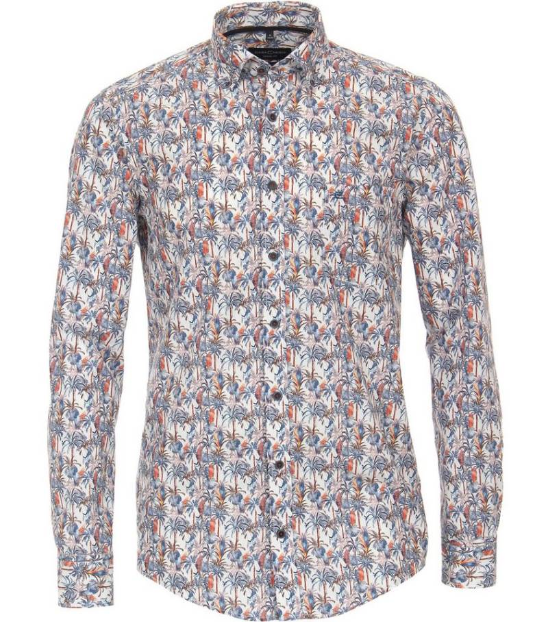 CASAMODA Langarmhemd CASAMODA Freizeithemd "Green"-Kollektion Print von CASAMODA