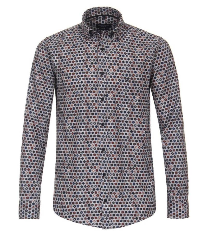 CASAMODA Langarmhemd CASAMODA Freizeithemd "Green"-Kollektion Print von CASAMODA