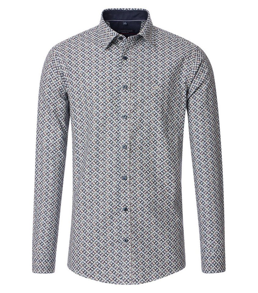 CASAMODA Langarmhemd CASAMODA Freizeithemd Print von CASAMODA