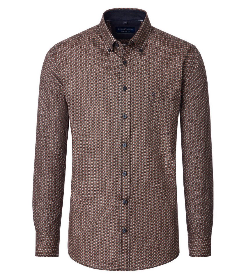 CASAMODA Langarmhemd CASAMODA Freizeithemd Print von CASAMODA