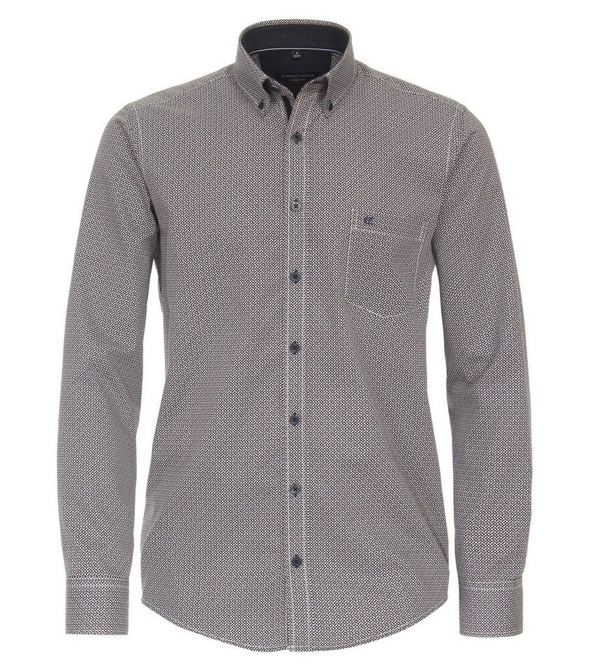 CASAMODA Langarmhemd CASAMODA Freizeithemd Print von CASAMODA