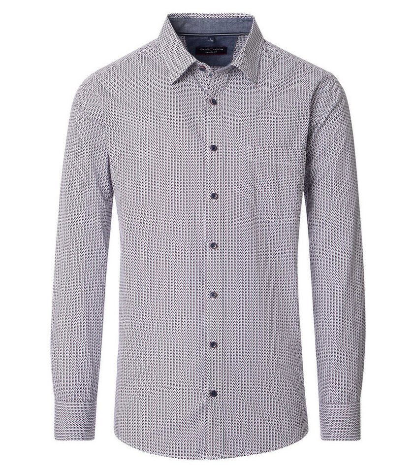 CASAMODA Langarmhemd CASAMODA Freizeithemd Print von CASAMODA