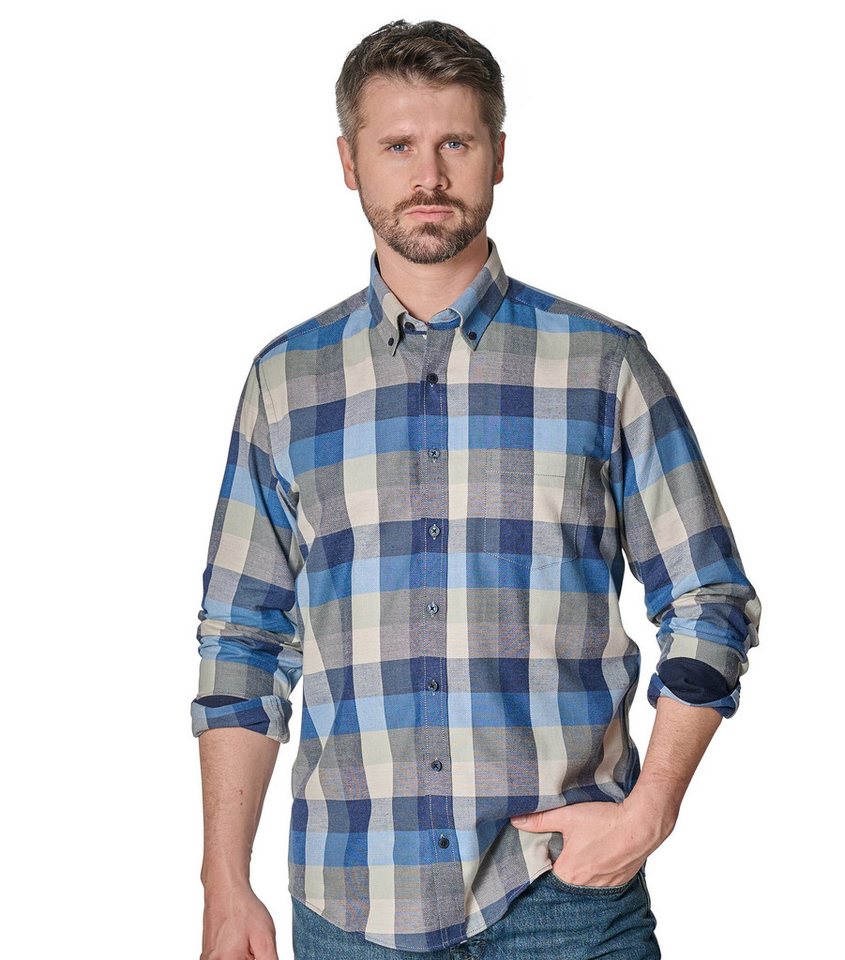 CASAMODA Langarmhemd CASAMODA Freizeithemd kariert von CASAMODA