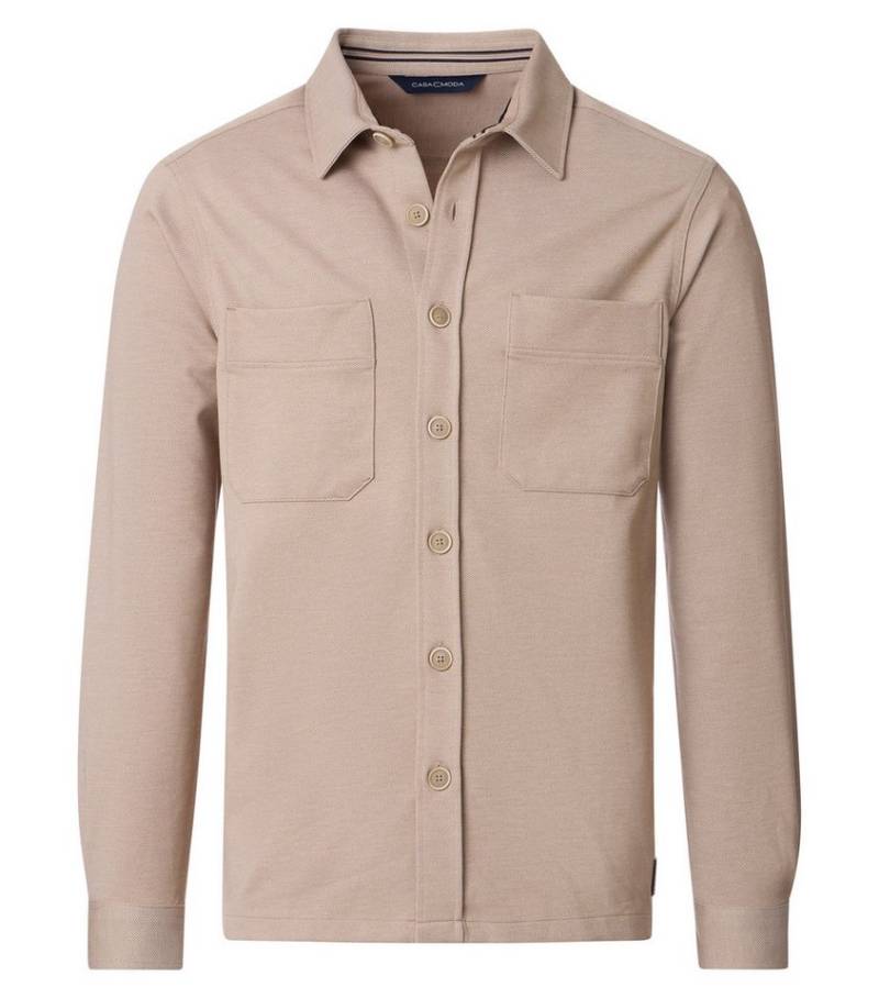 CASAMODA Langarmhemd CASAMODA Hemdjacke uni von CASAMODA