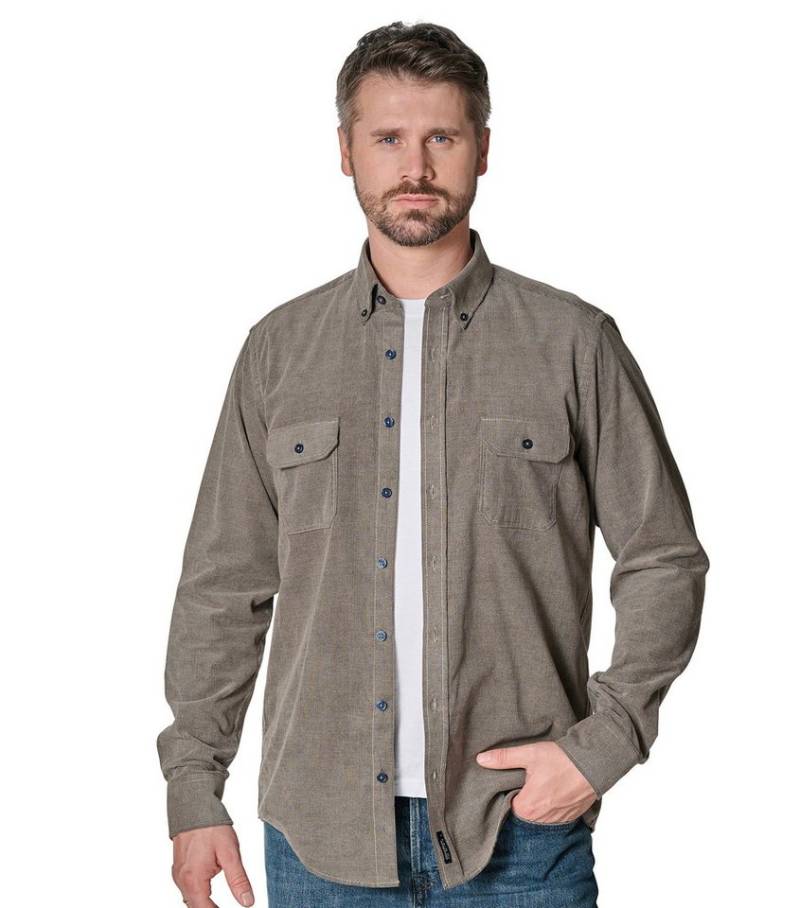 CASAMODA Langarmhemd CASAMODA Hemdjacke uni von CASAMODA