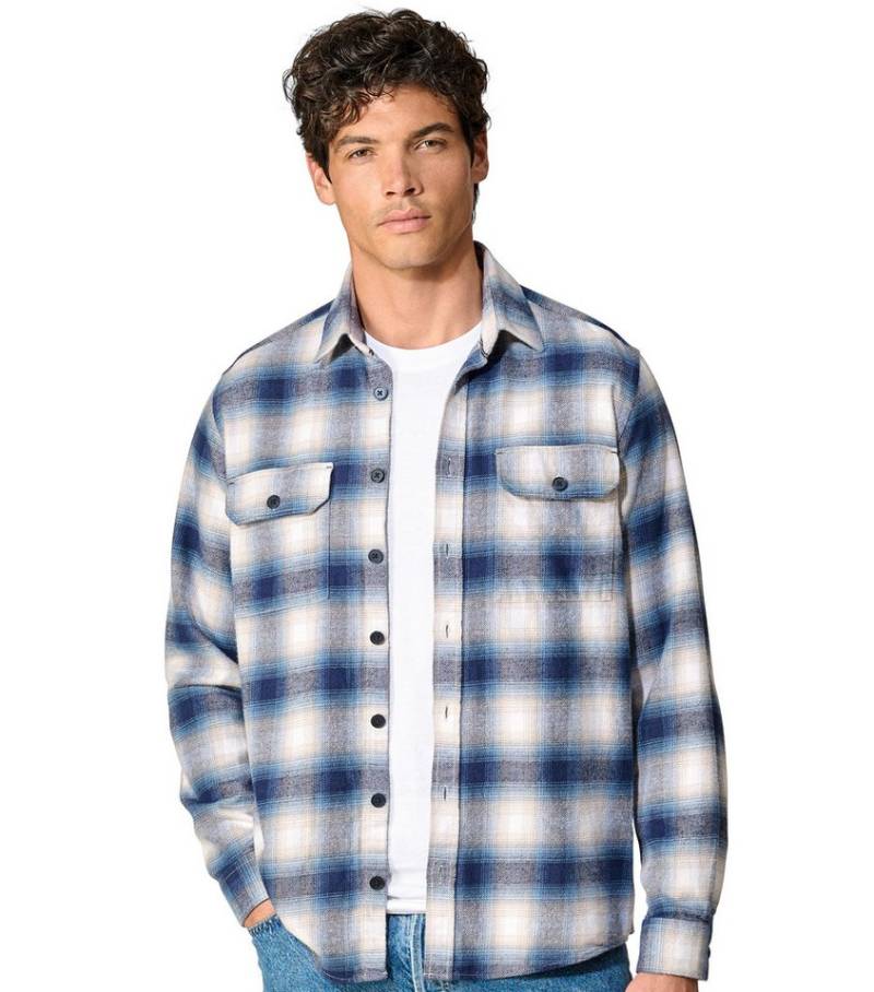 CASAMODA Langarmhemd CASAMODA Hemdjacke uni von CASAMODA