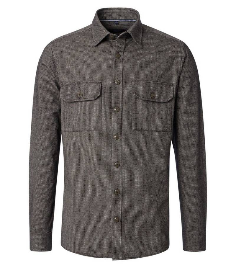 CASAMODA Langarmhemd CASAMODA Hemdjacke uni von CASAMODA