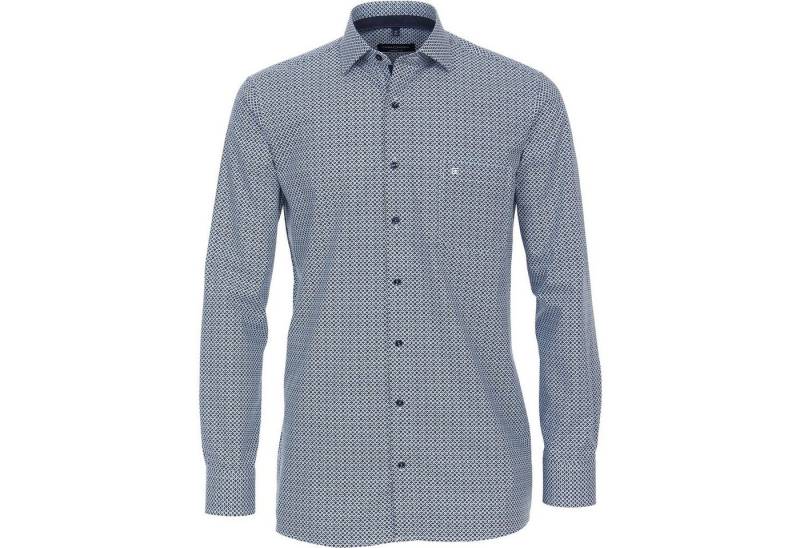 CASAMODA Langarmhemd CasaModa Langarmhemd XXL bügelfrei blau-weiß bedruckt von CASAMODA