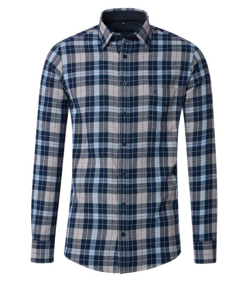CASAMODA Langarmhemd Kent Comfort Fit 100 blau von CASAMODA