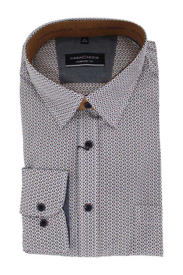 CASAMODA Langarmhemd Kent Comfort Fit 700 silber von CASAMODA