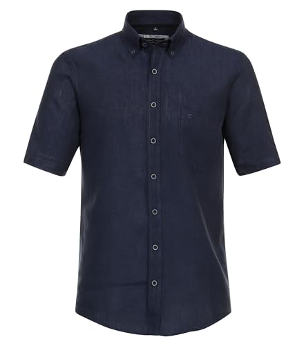 CASAMODA Leinenhemd Uni Casual Fit Dunkelblau XXL von CASAMODA