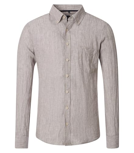 CASAMODA Leinenhemd Uni Casual Fit von CASAMODA