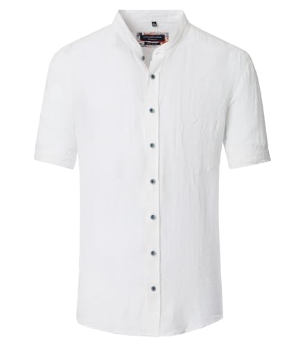 CASAMODA Leinenhemd Uni Casual Fit von CASAMODA