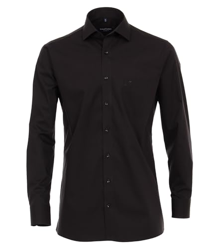 CASAMODA Modern Fit Hemd super Langer Arm New Kent Kragen schwarz Größe 48 von CASAMODA