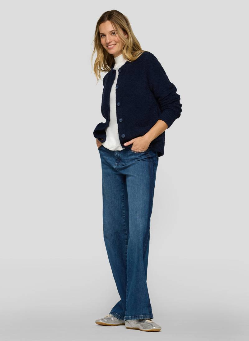 CASAMODA - Polo-Shirt Langarm aqua bis petrol - Gr. - XL von CASAMODA