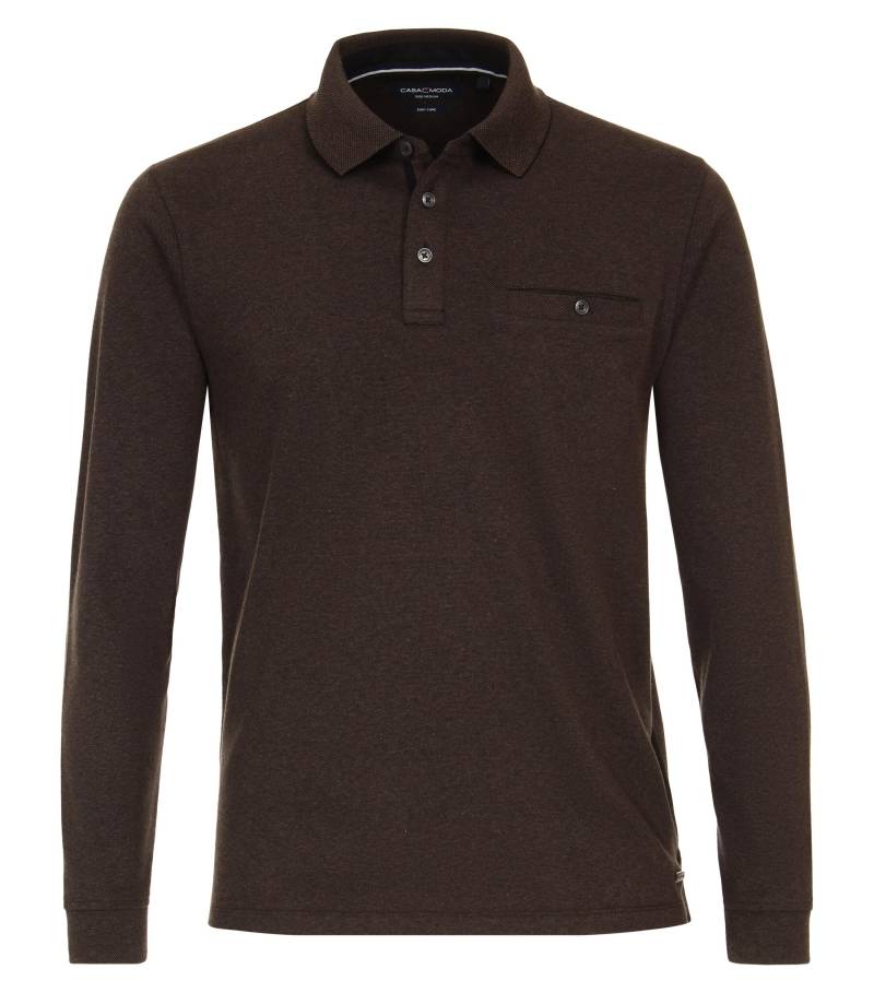 CASAMODA - Polo-Shirt Langarm beige - Gr. - M von CASAMODA