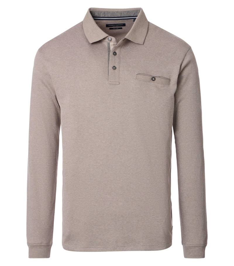 CASAMODA - Polo-Shirt Langarm beige - Gr. - XXL von CASAMODA
