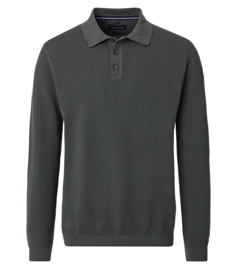 CASAMODA - Polo-Shirt Langarm grün - Gr. - 3XL von CASAMODA