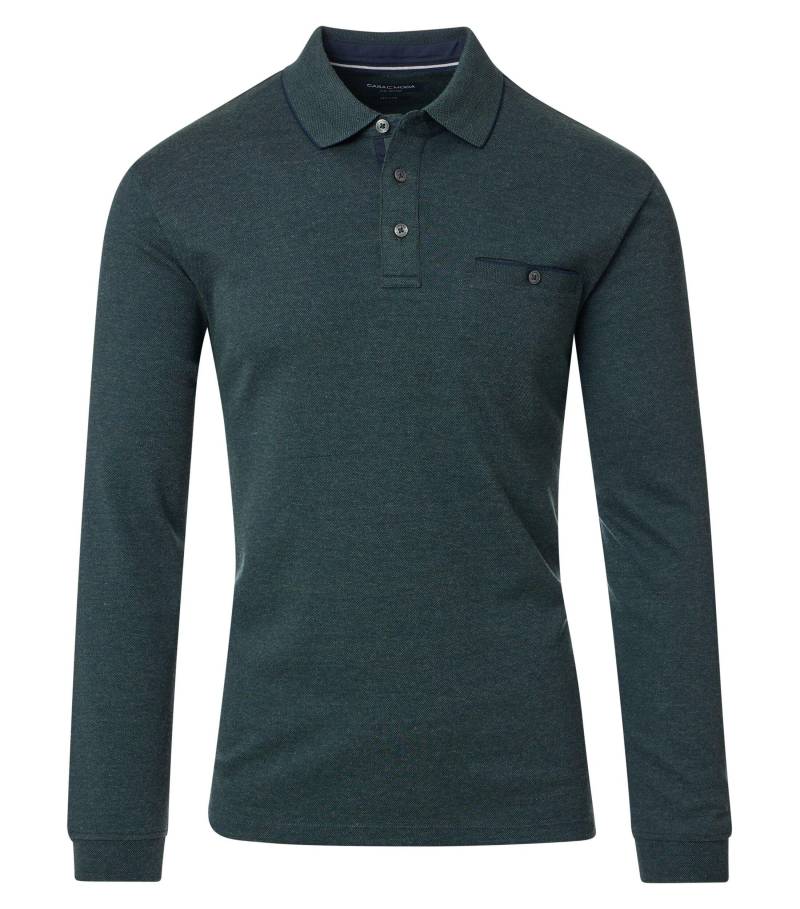 CASAMODA - Polo-Shirt Langarm grün - Gr. - 3XL von CASAMODA