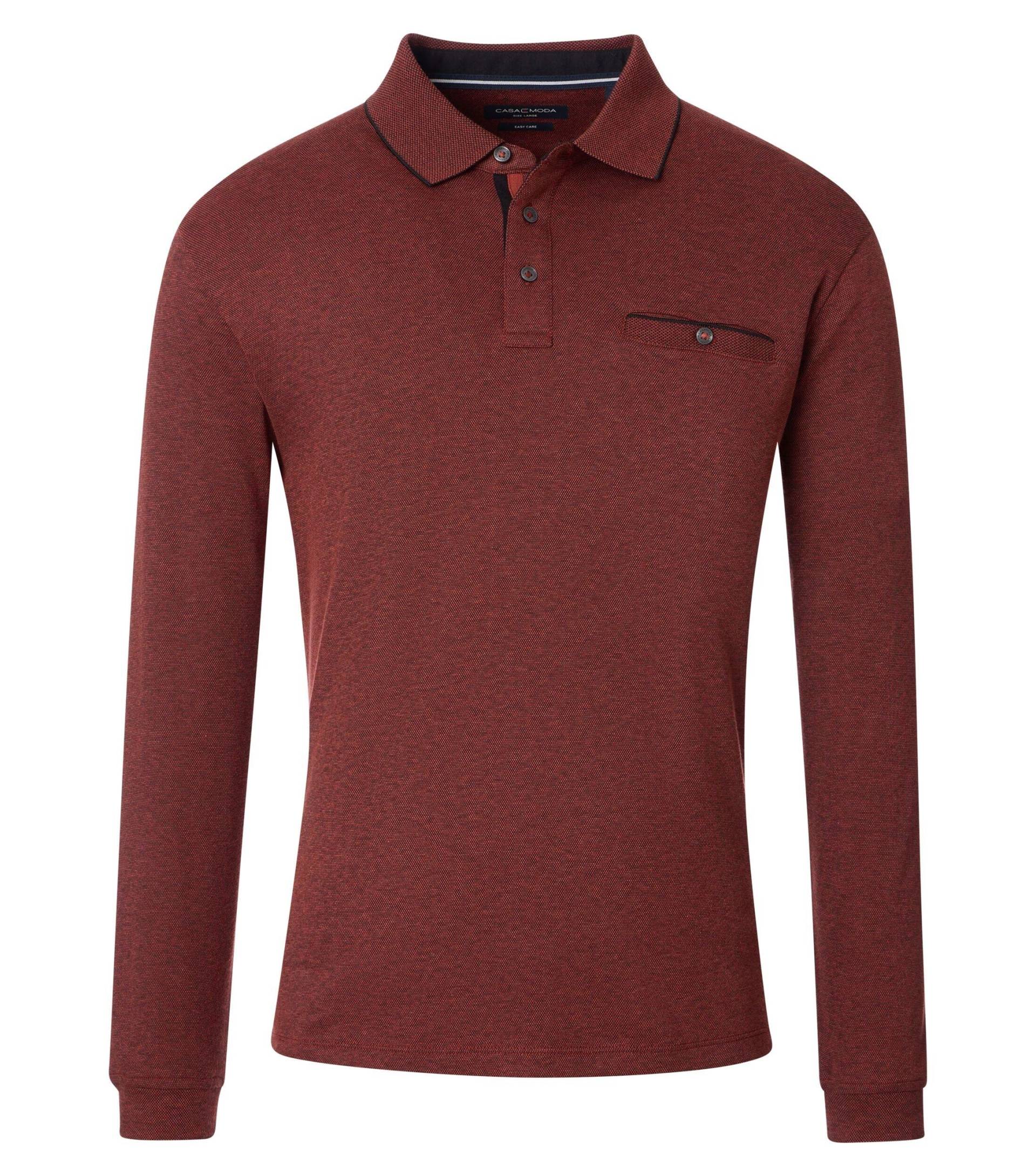 CASAMODA - Polo-Shirt Langarm orange - Gr. - XXL von CASAMODA