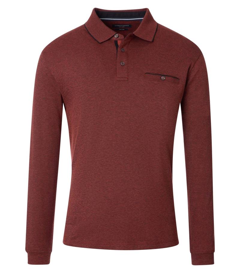 CASAMODA - Polo-Shirt Langarm orange - Gr. - XXL von CASAMODA