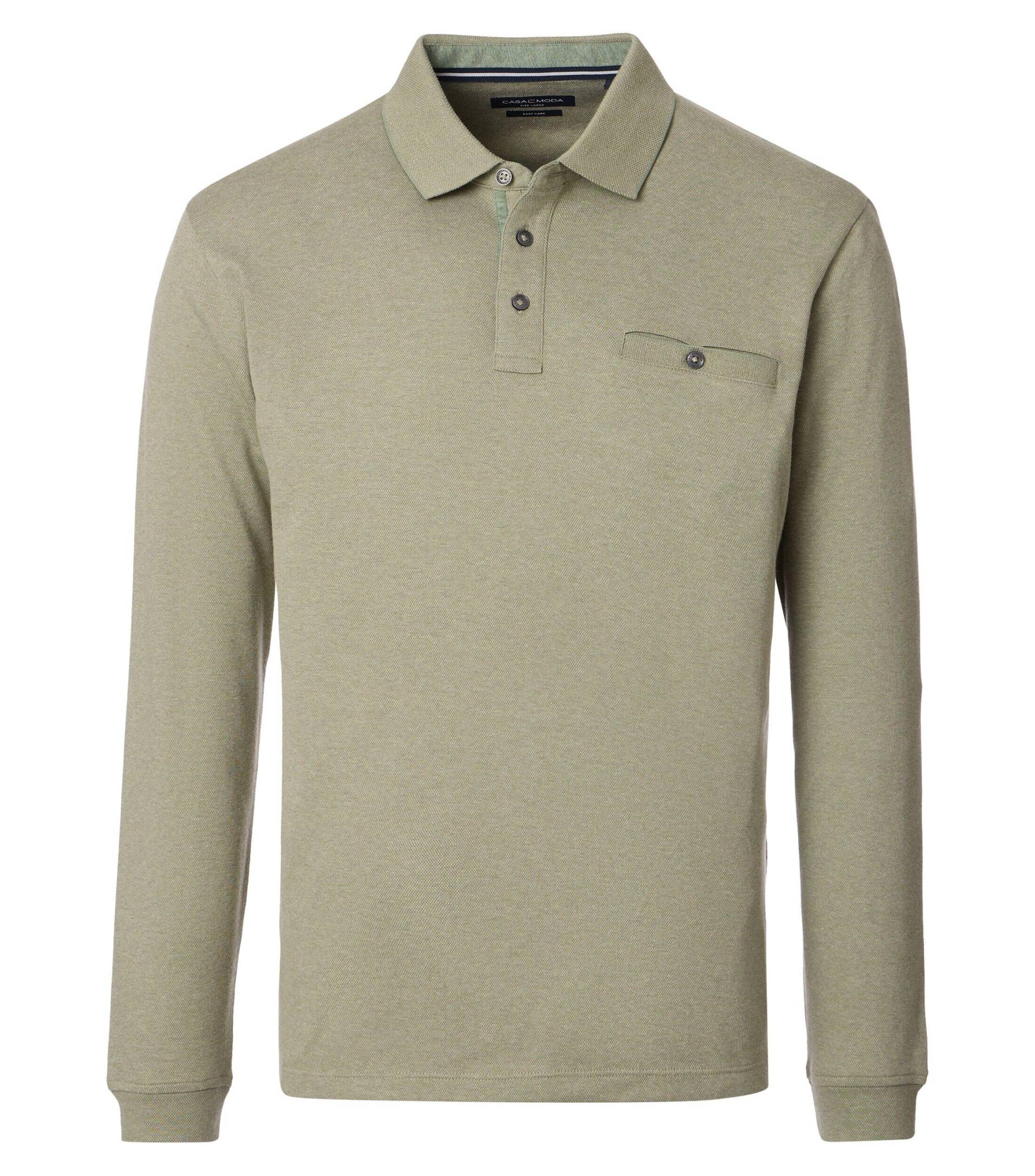 CASAMODA - Polo-Shirt Langarm türkis - Gr. - 3XL von CASAMODA