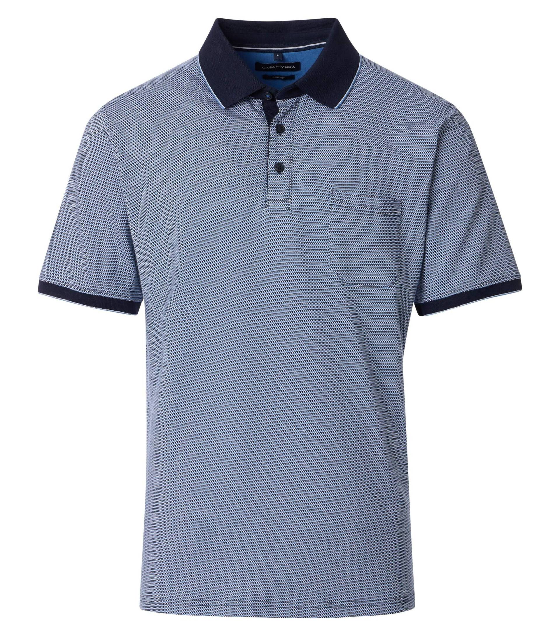CASAMODA - Polo-Shirt aqua bis petrol - Gr. - 5XL von CASAMODA