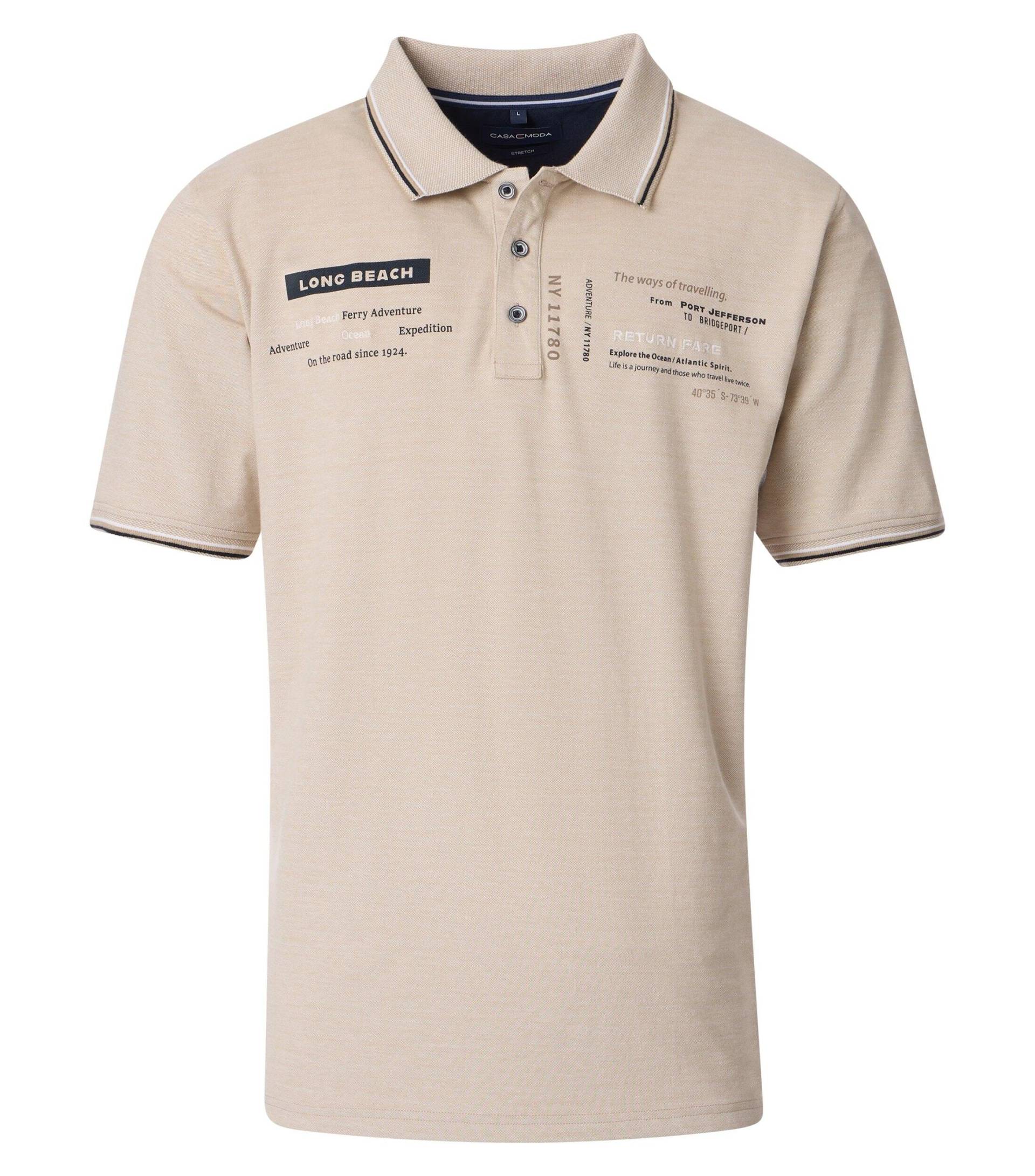 CASAMODA - Polo-Shirt beige - Gr. - L von CASAMODA