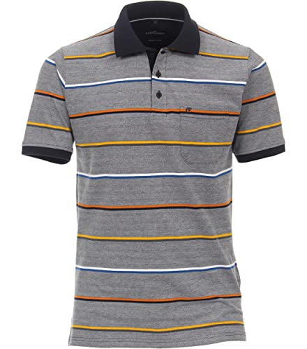 CASAMODA Polo-Shirt gestreift 108 blau 5XL von CASAMODA