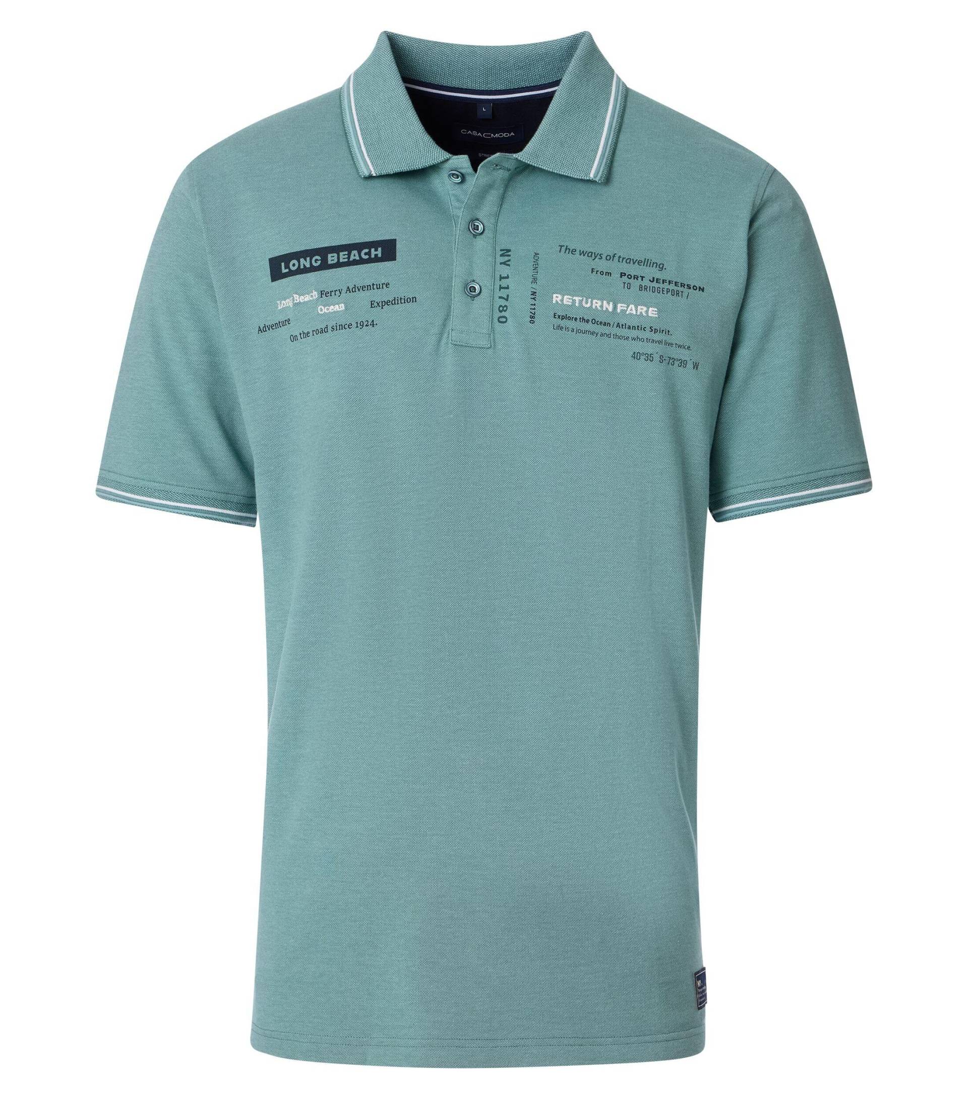 CASAMODA - Polo-Shirt türkis - Gr. - M von CASAMODA