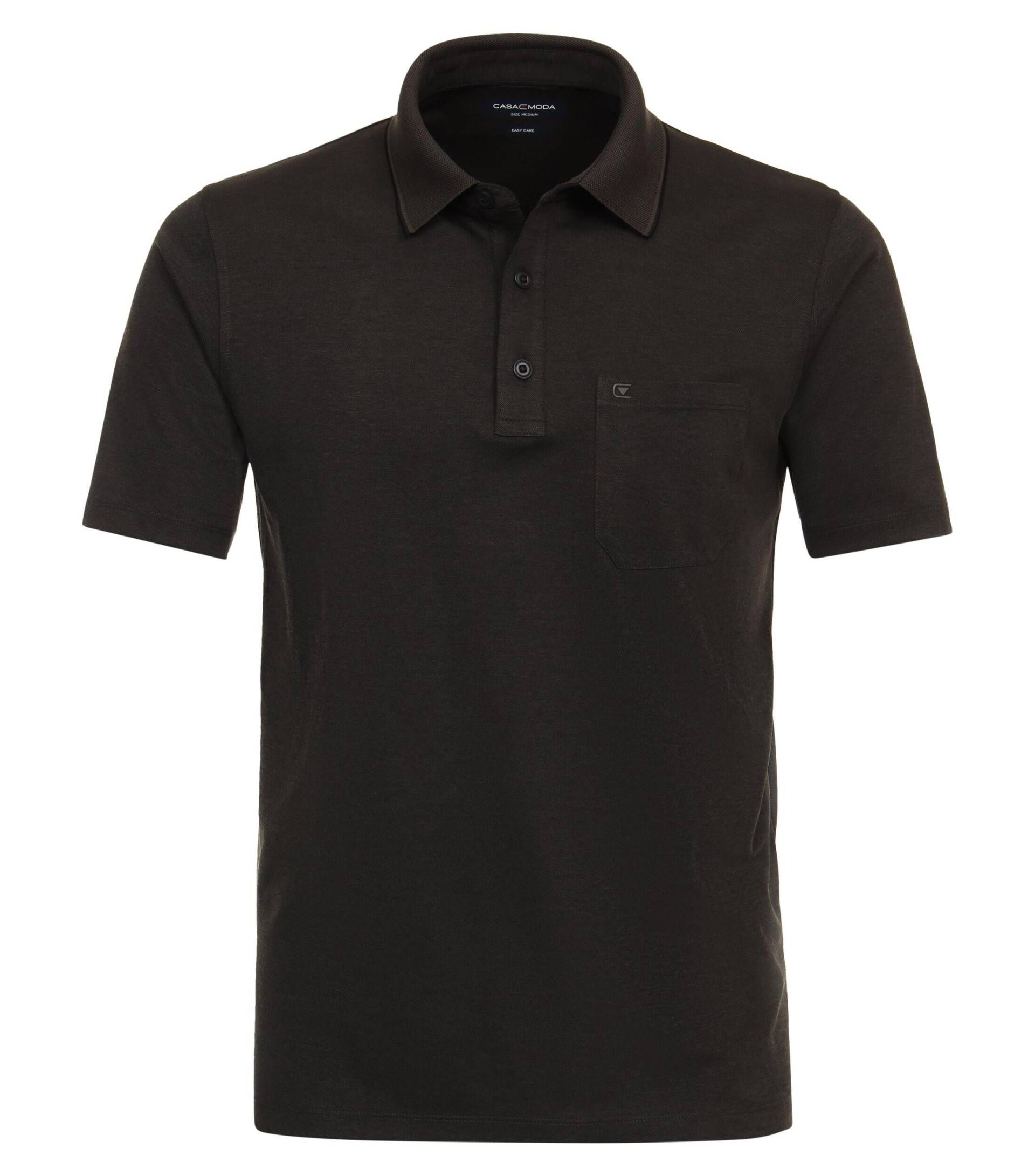 CASAMODA - Polo-Shirt uni anthrazit - Gr. - M von CASAMODA