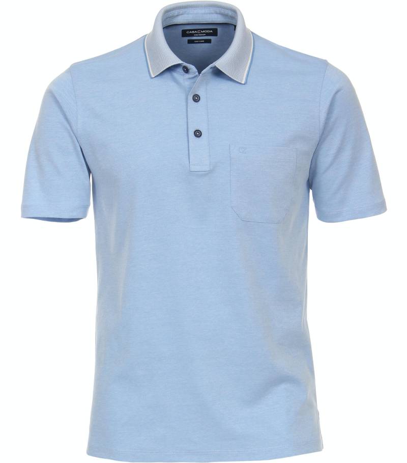 CASAMODA - Polo-Shirt uni blau - Gr. - L von CASAMODA