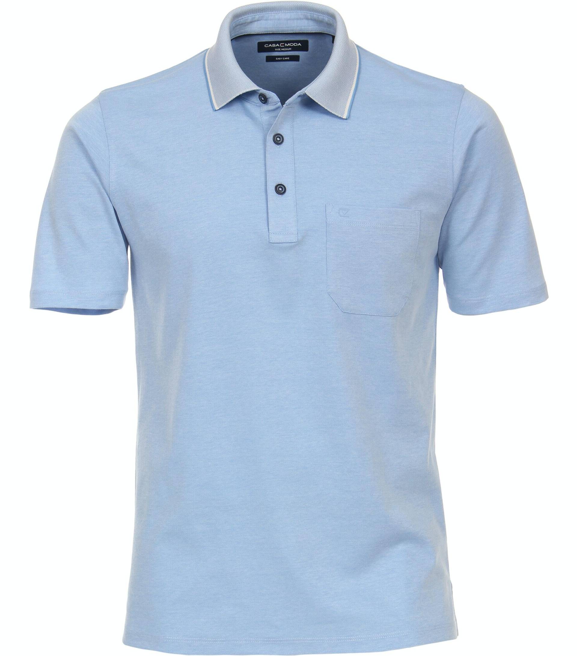 CASAMODA - Polo-Shirt uni blau - Gr. - M von CASAMODA