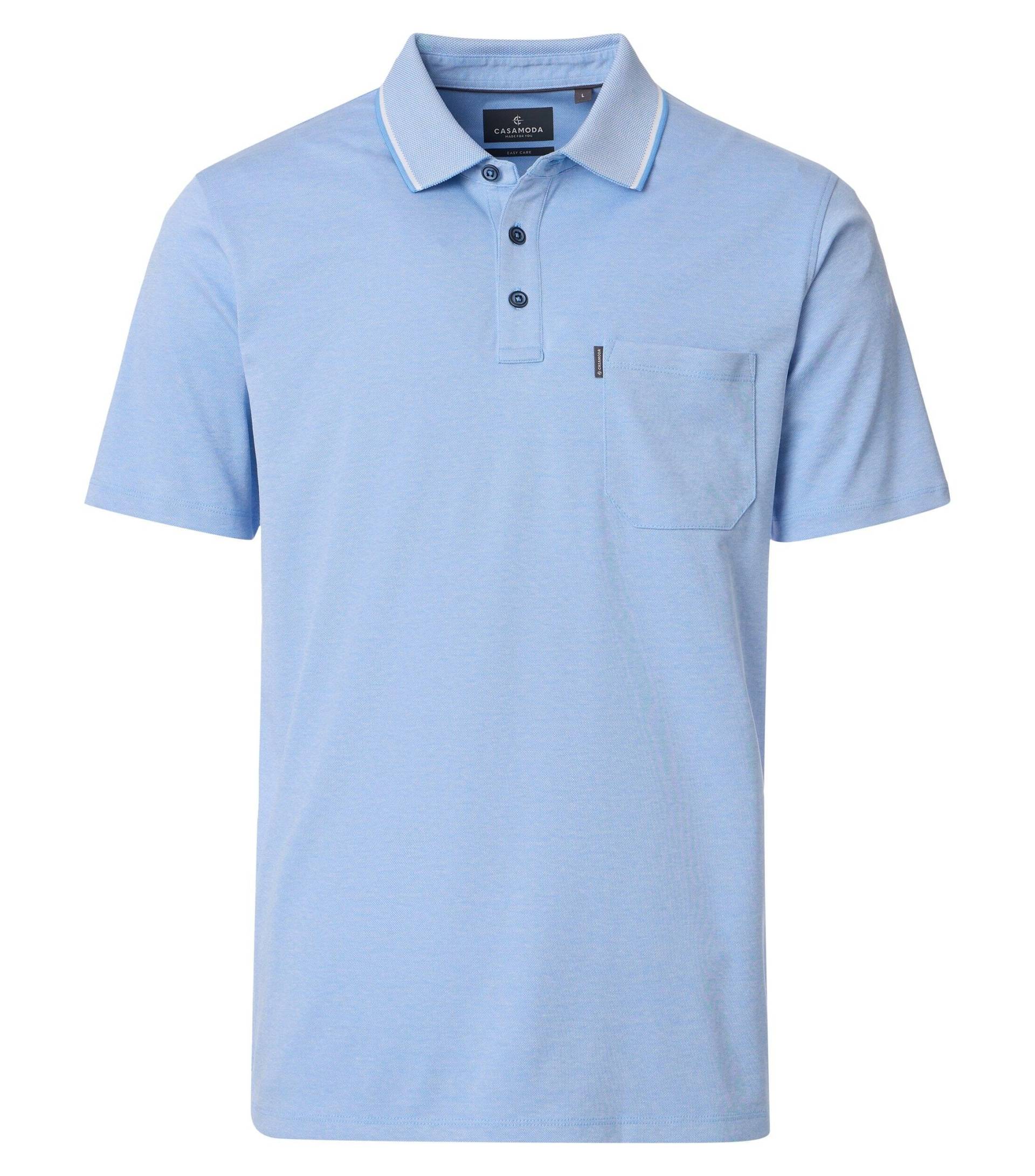 CASAMODA - Polo-Shirt uni blau - Gr. - XL von CASAMODA