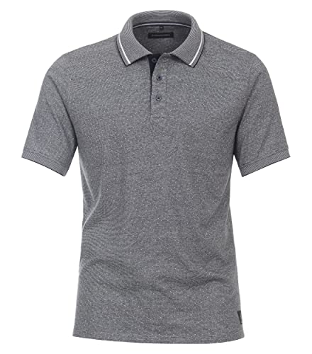 CASAMODA Polo-Shirt Print graues Dunkelblau XL von CASAMODA