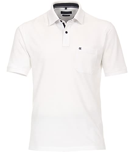 CASAMODA Polo-Shirt Uni Weiß 3XL von CASAMODA