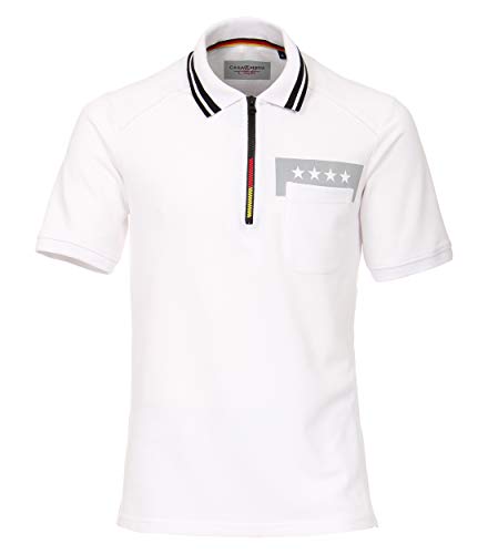 CASAMODA Polo-Shirt Uni Weiß XL von CASAMODA