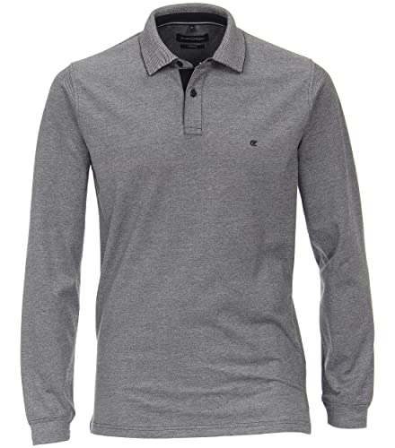 CASAMODA Polo-Shirt Langarm Uni Weißblau M von CASAMODA