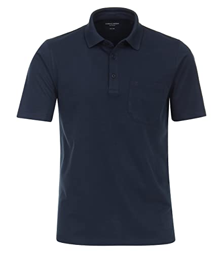 CASAMODA Polo-Shirt Uni sattes Mittelblau L von CASAMODA