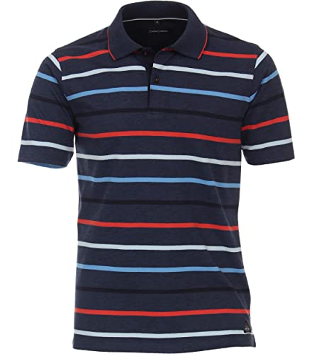 CASAMODA Polo-Shirt gestreift Hellrot L von CASAMODA