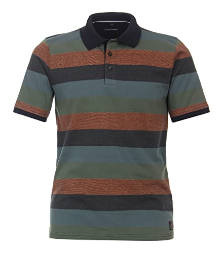 CASAMODA Polo-Shirt gestreift Dunkelorange M von CASAMODA