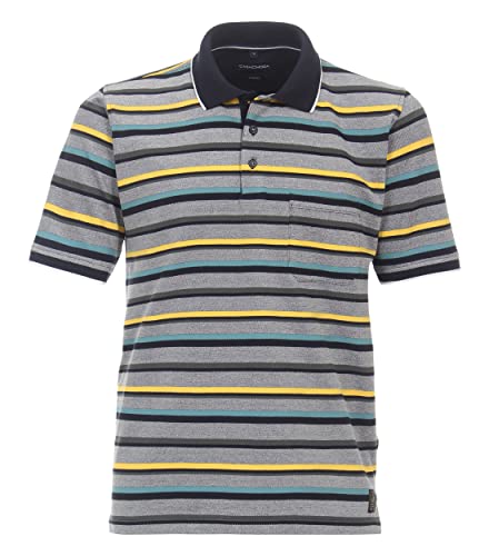 CASAMODA Polo-Shirt gestreift Türkis XXL von CASAMODA