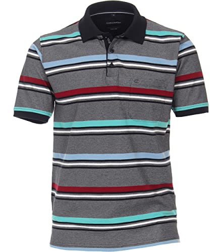 CASAMODA Polo-Shirt gestreift graues Mittelblau L von CASAMODA