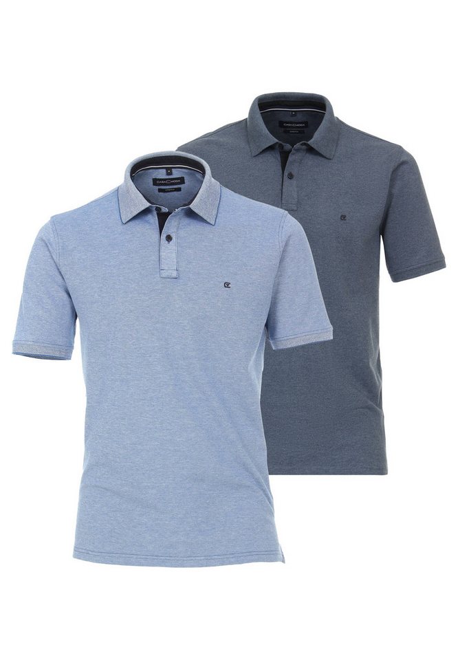 CASAMODA Poloshirt 2er Pack Basic (Spar-Set, 2-tlg) Poloshirt - Baumwolle - Atmungsaktiv - Mit Stretchanteil von CASAMODA