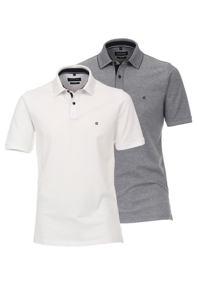 CASAMODA Poloshirt 2er Pack Basic (Spar-Set, 2-tlg) Poloshirt - Baumwolle - Atmungsaktiv - Mit Stretchanteil von CASAMODA
