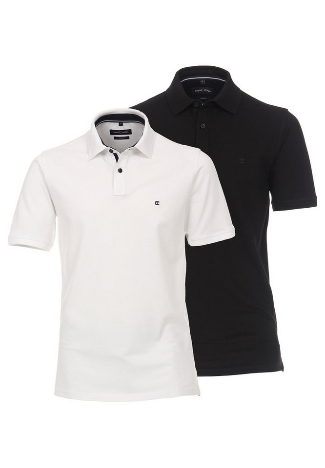 CASAMODA Poloshirt 2er Pack Basic (Spar-Set, 2-tlg) Poloshirt - Baumwolle - Atmungsaktiv - Mit Stretchanteil von CASAMODA