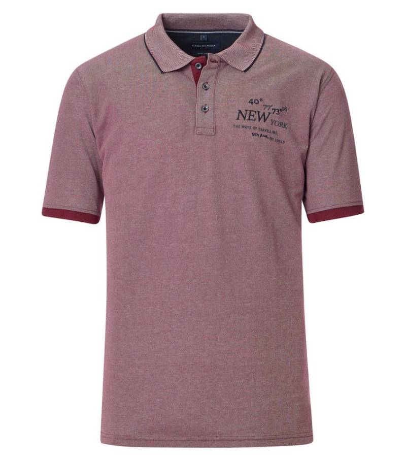 CASAMODA Poloshirt CASAMODA Polo-Shirt Print von CASAMODA
