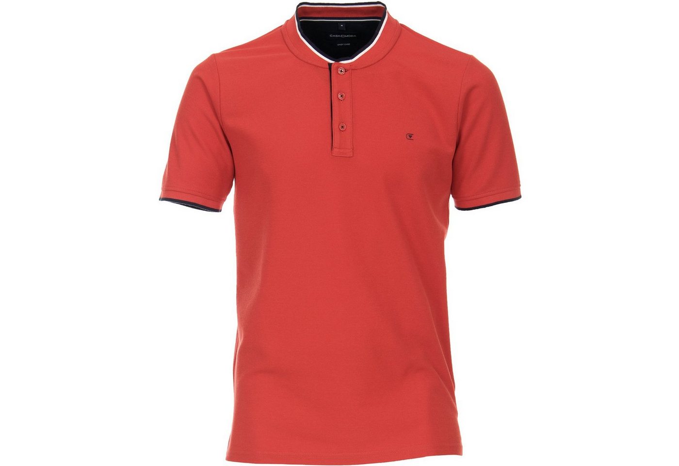 CASAMODA Poloshirt Große Größen Herren Poloshirt College-Kragen rot CasaModa easy care von CASAMODA