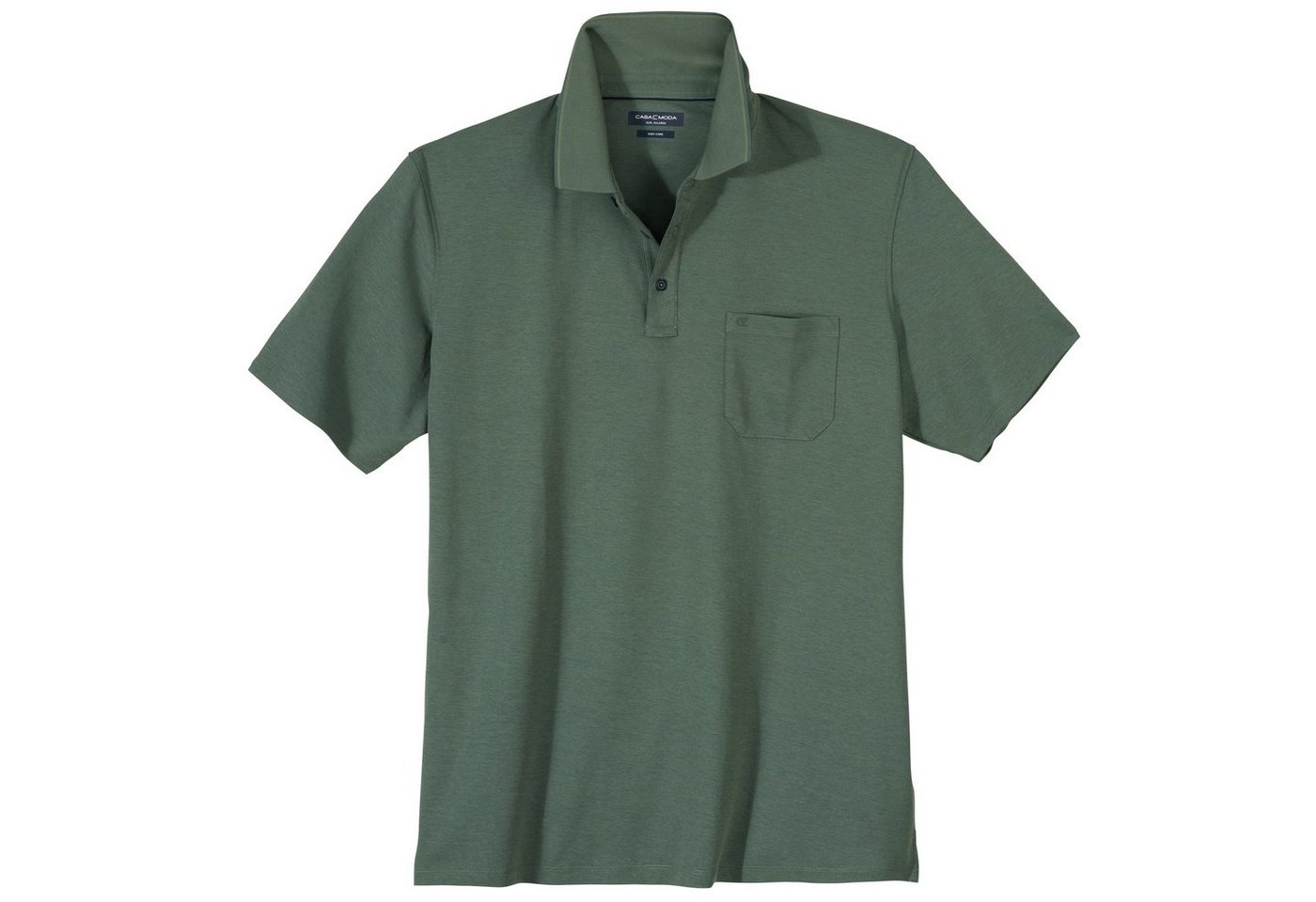 CASAMODA Poloshirt Große Größen Herren Poloshirt olivgrün melange easy care" CasaModa" von CASAMODA