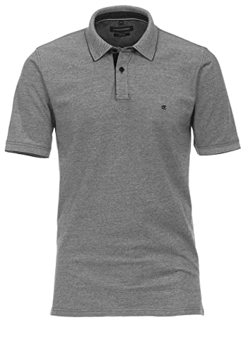 CASAMODA Poloshirt Halbarm Polokragen geknöpft Graphit Größe X4L von CASAMODA